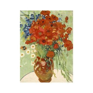 Cute Black Cow Baby Unframed Canvas Wall Art  24" X 32"